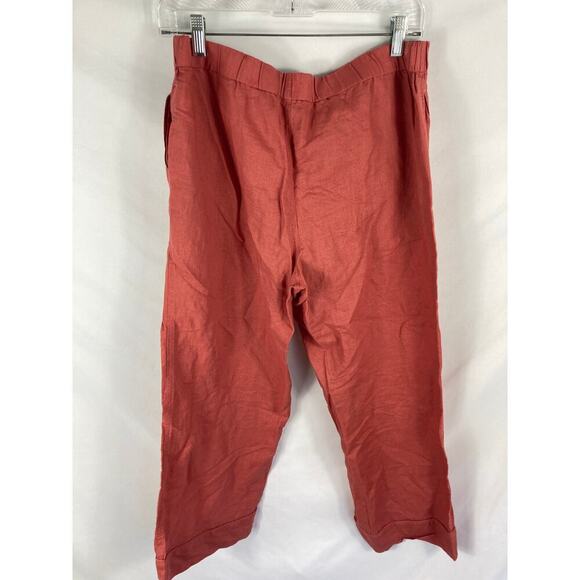 J Crew Linen Blend Pull on Pants Size Medium - Picture 4 of 6